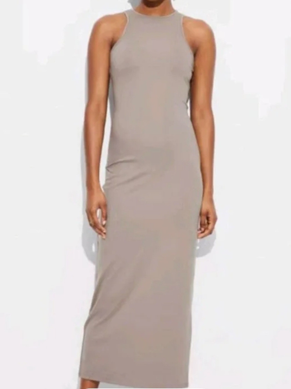wild fable Taupe Halter Maxi Dress
